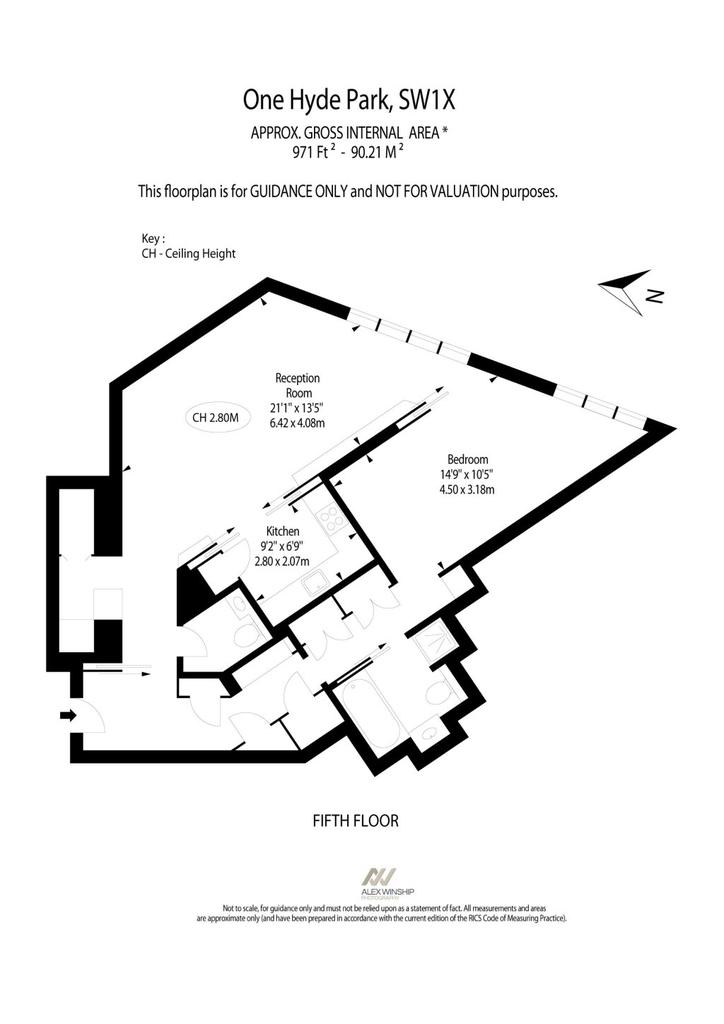 One Hyde Park Sw1 1 Bed Flat To 18 417 Pcm 4 250 Pw Floorplan