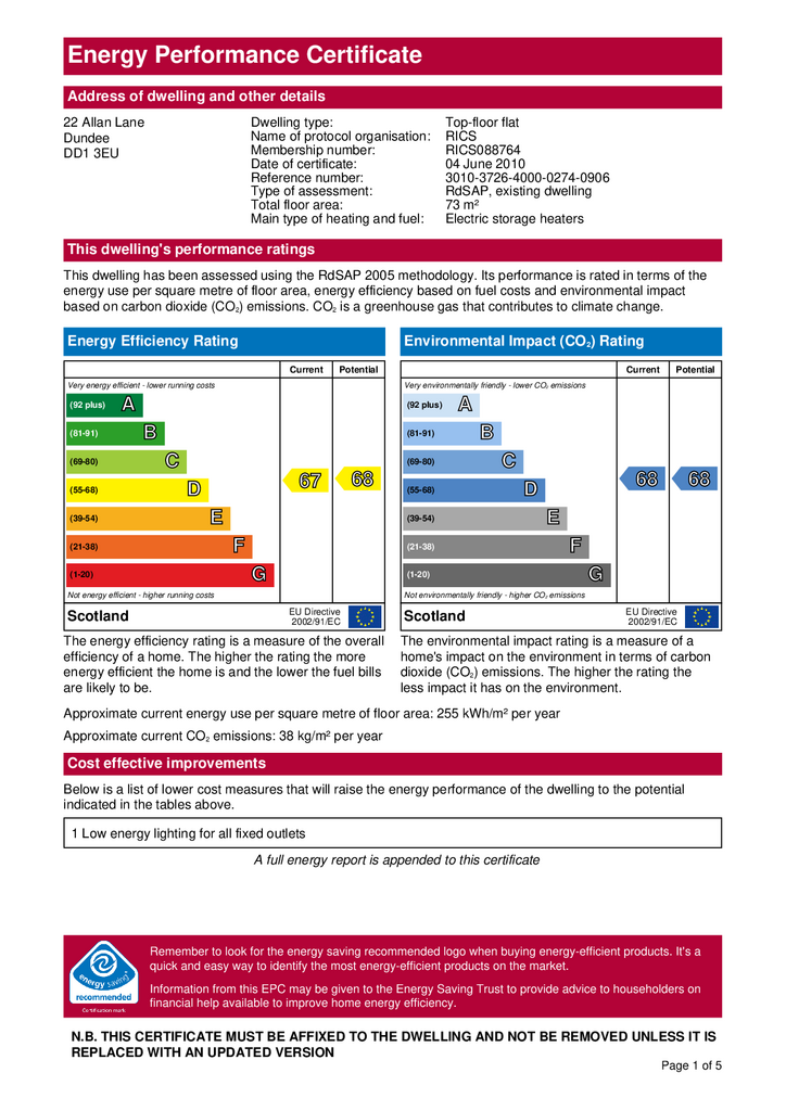 EPC Certificate