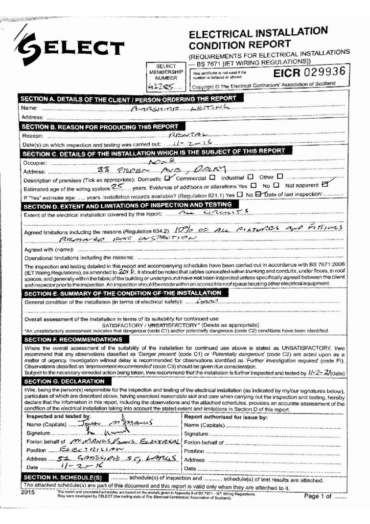 EPC Certificate