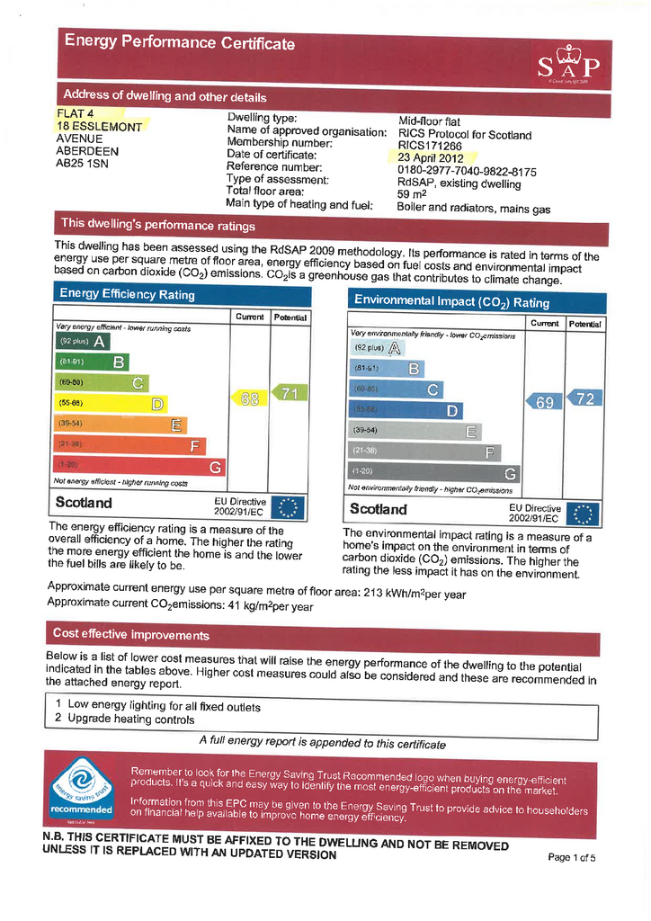 EPC Certificate