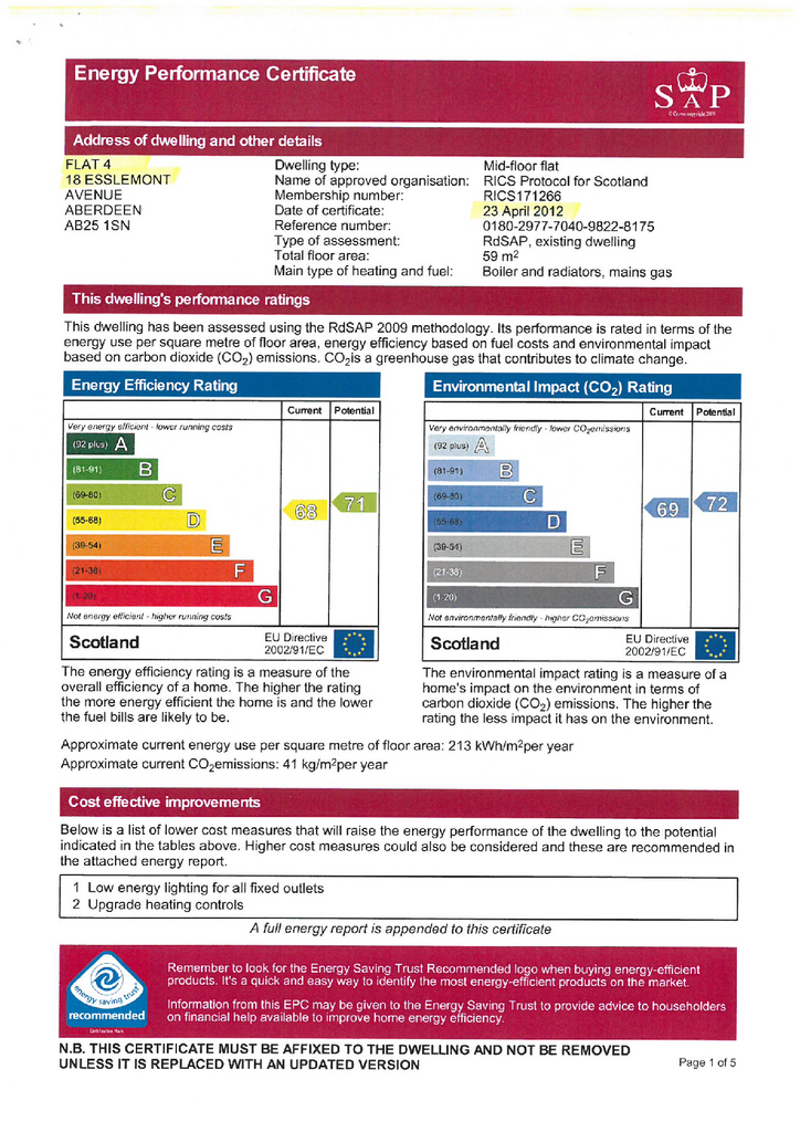 EPC Certificate