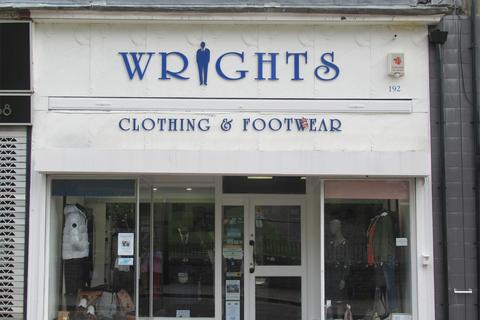 Property for sale, Wrights Clothing & Footwear, 192 Argyll Street, DUNOON, PA23 7HA