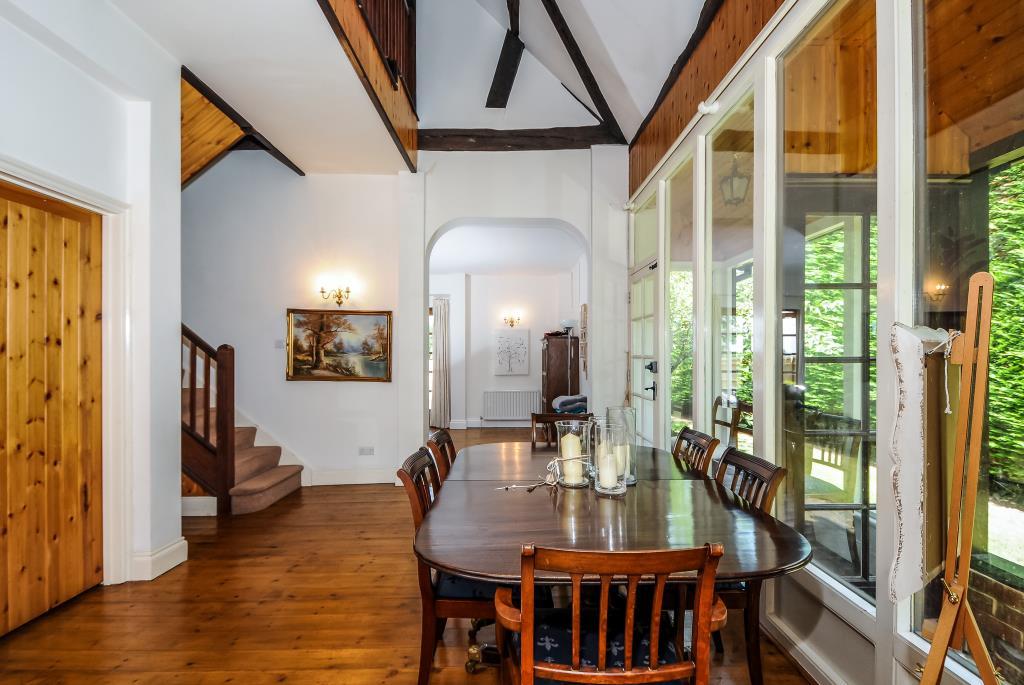 Reception Room With Vaulted Ceilings
