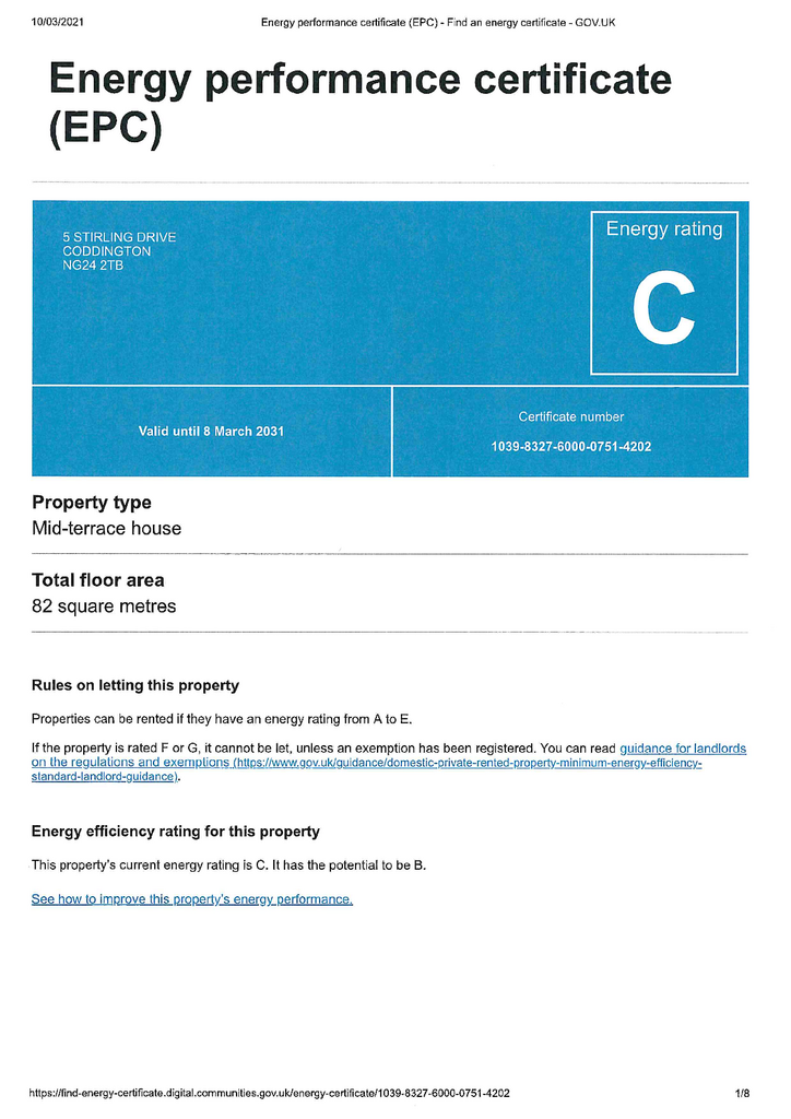 EPC Certificate