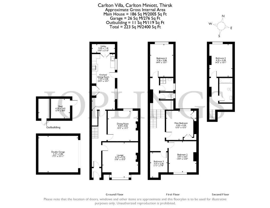 Carlton Miniott 5 bed semidetached house for sale £339,950