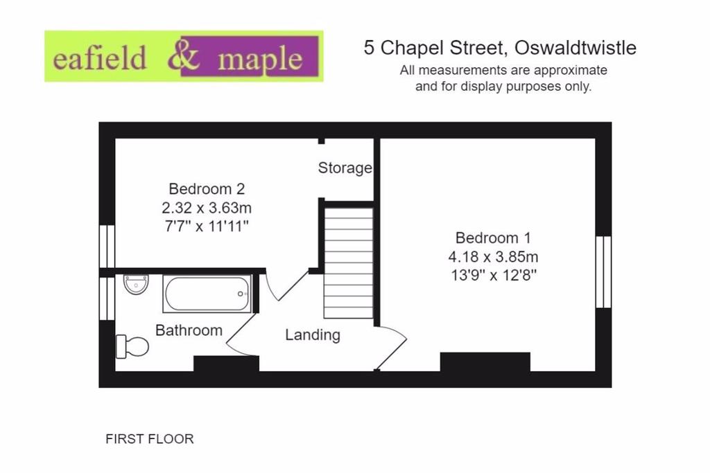 Chapel Street, Oswaldtwistle Accrington 2 bed terraced house £495 pcm