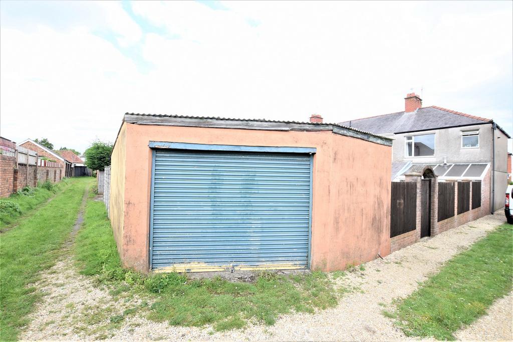 Detached double garage