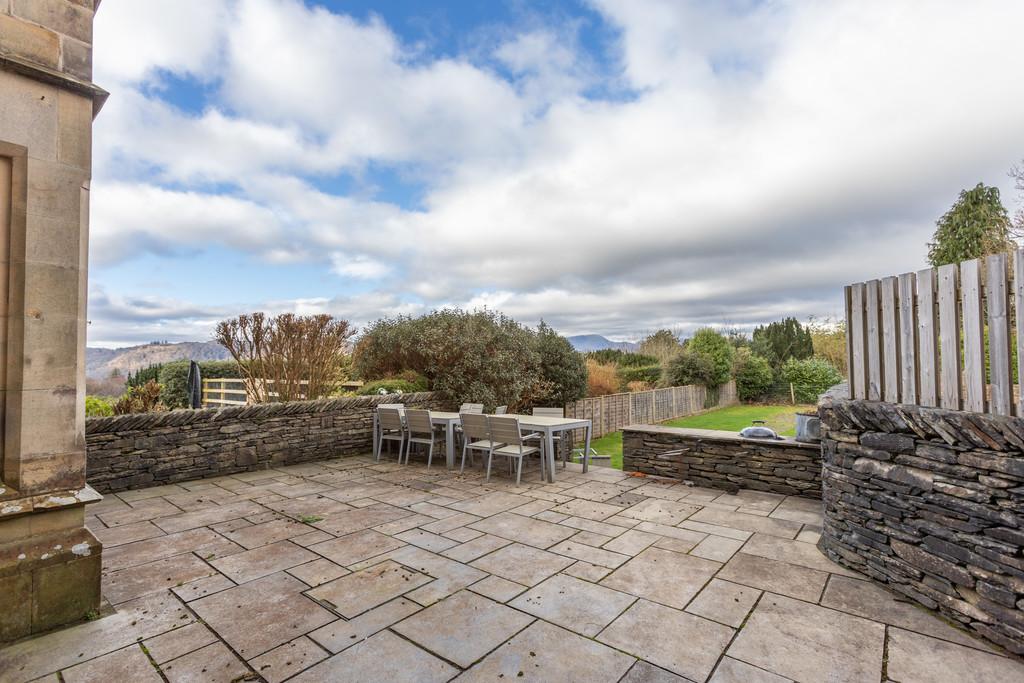 Rear terrace with distant views