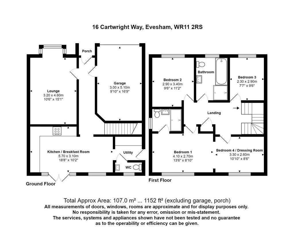 Cartwright Way, Evesham 4 bed detached house for sale £315,000