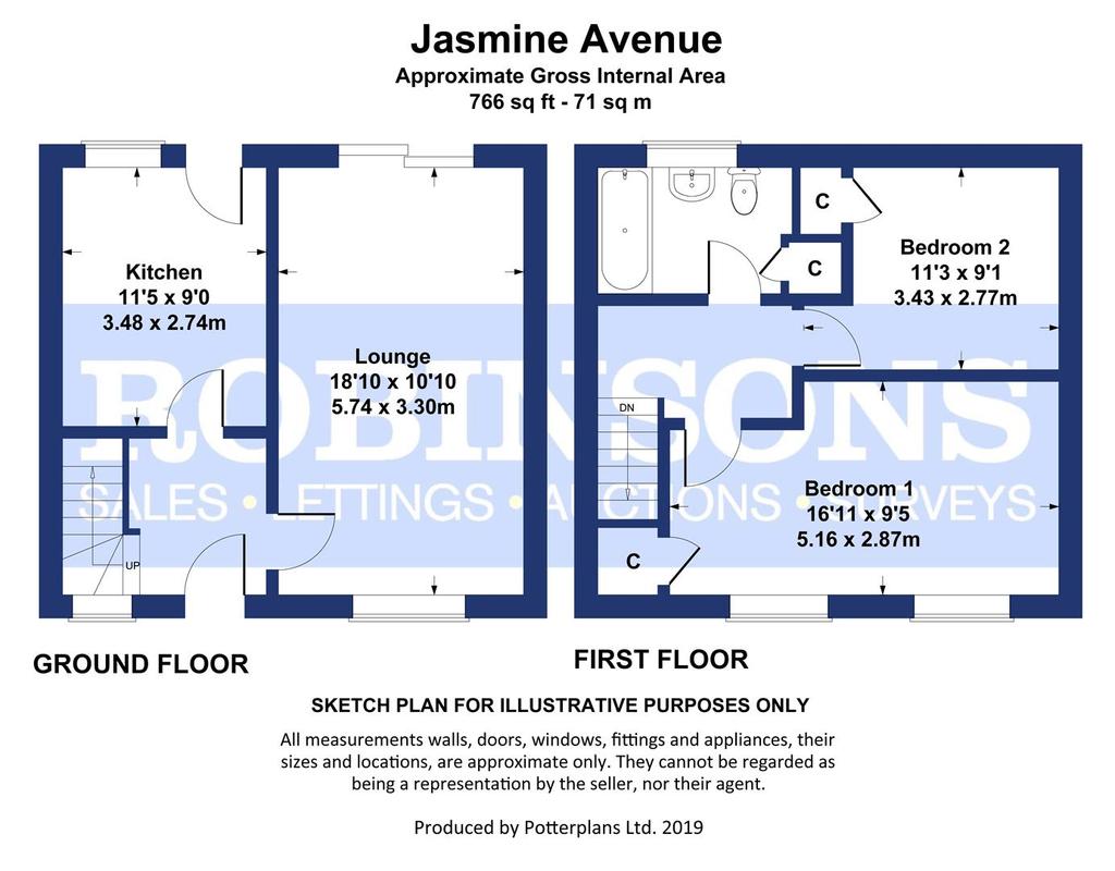 Jasmine Avenue, Shildon 2 bed terraced house £35,000