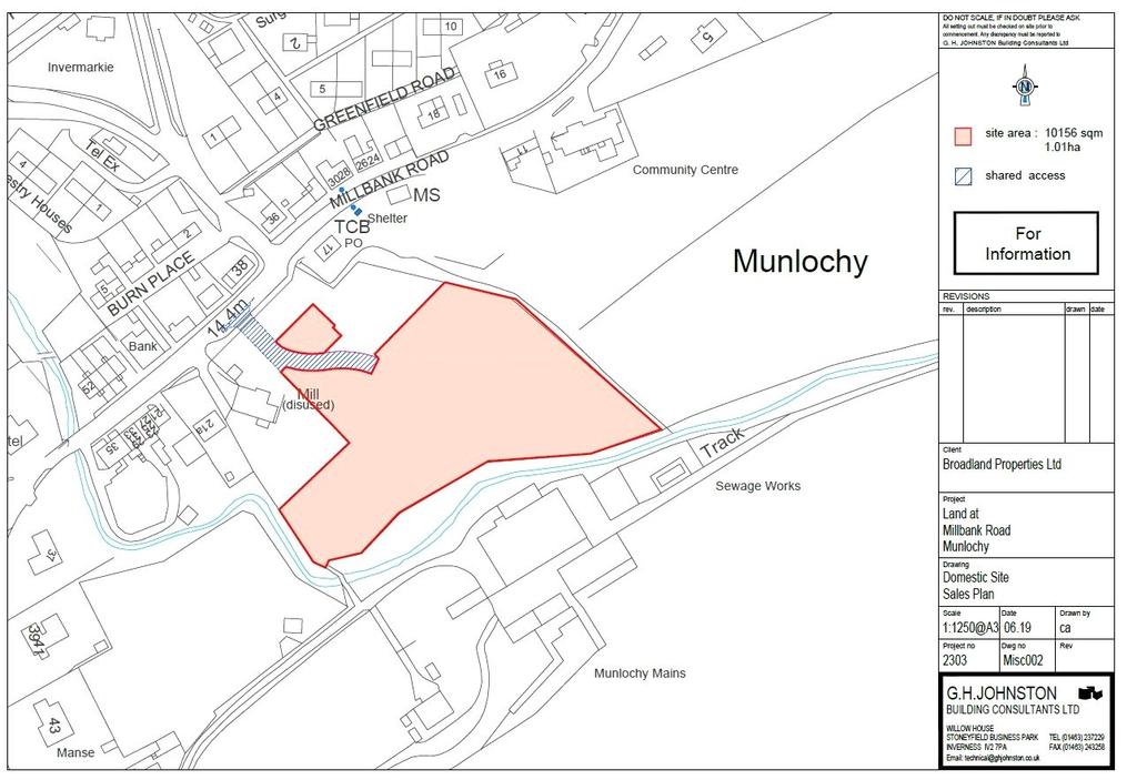 Millbank Road, Munlochy, RossShire Plot