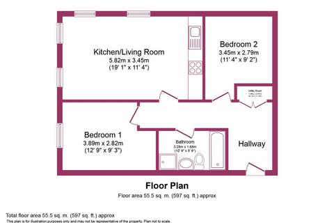 2 bedroom flat to rent, Lock View, Radcliffe, M26