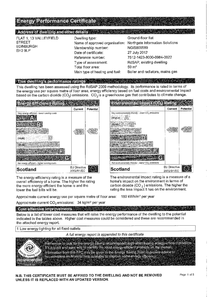 EPC Certificate