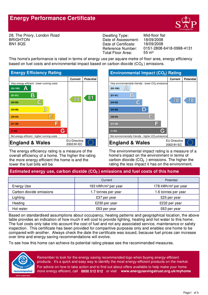 EPC Certificate
