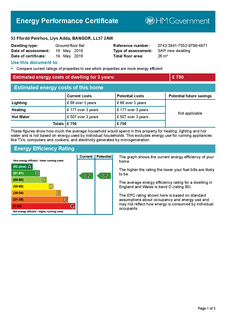 1 bedroom apartment to rent, Bangor, Gwynedd