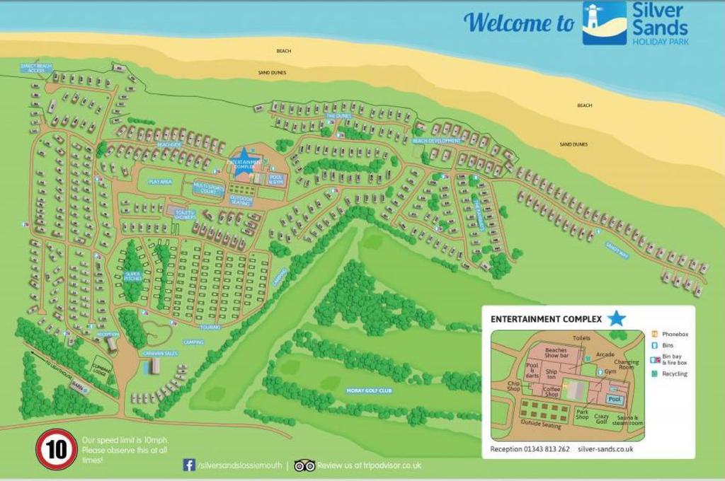 Silver Sands Holiday Park Map