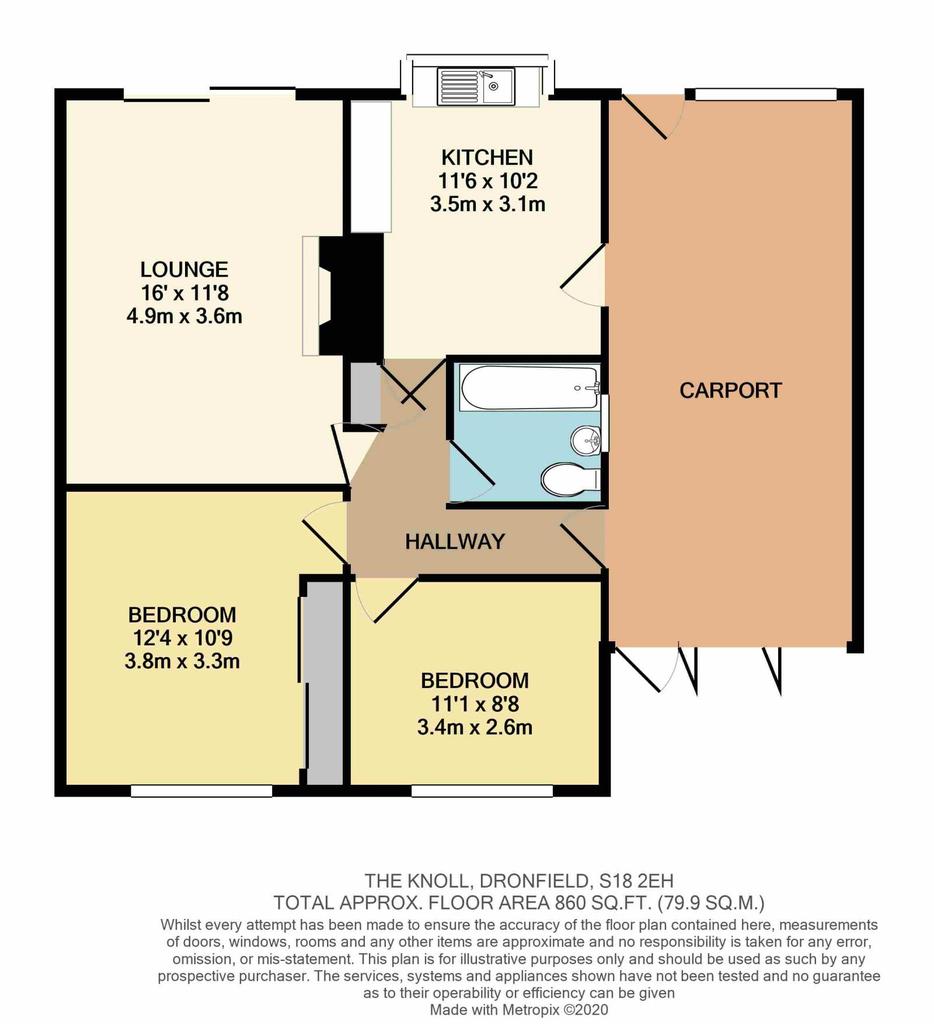 The Knoll, Dronfield, Derbyshire, S18 2EH 2 bed bungalow