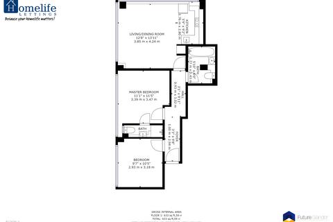2 bedroom flat to rent, Parkview Mansions, City Centre