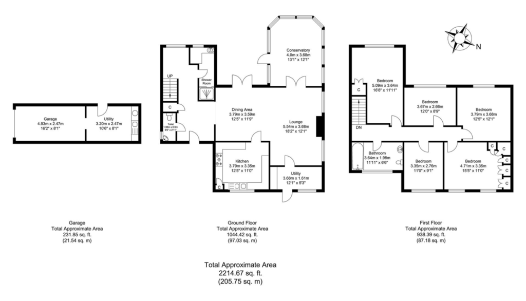 Beacon Hill 5 bed detached house £1,950 pcm (£450 pw)