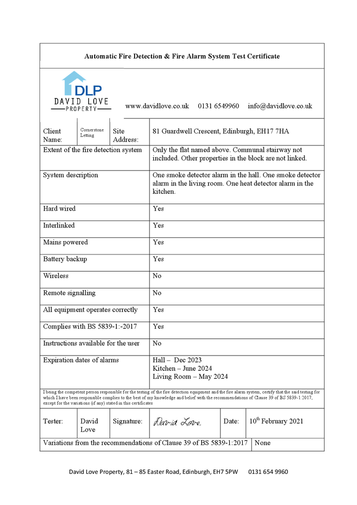 EPC Certificate
