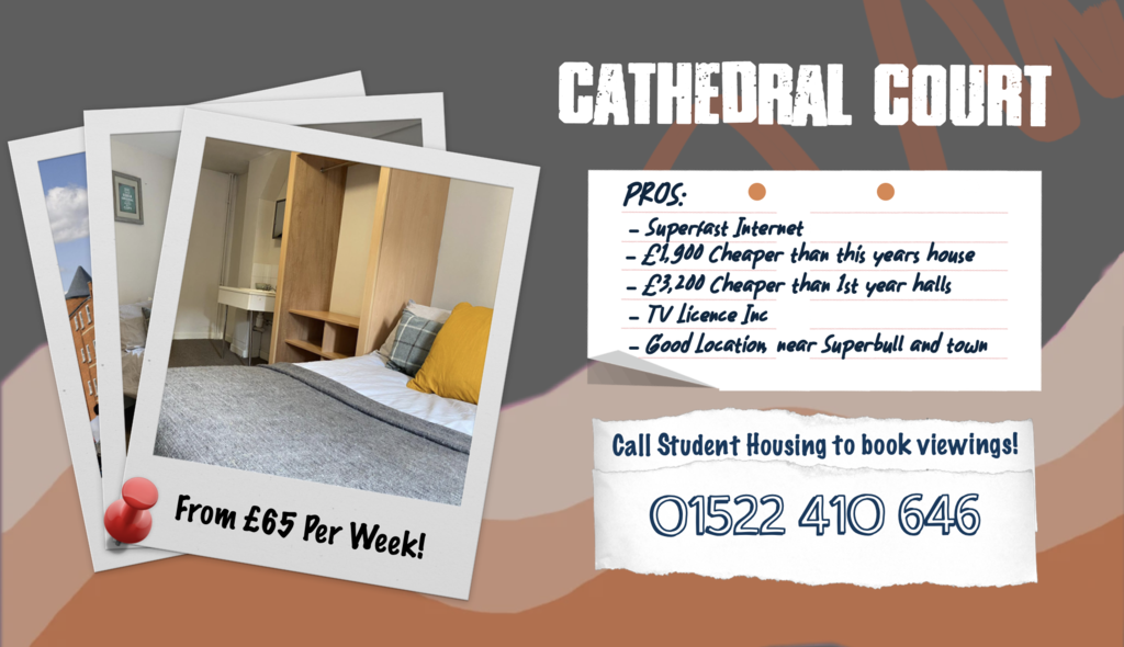 Apt. 18 Cathedral Street Apartments, Lincoln, LN2 5HH 4 bed apartment