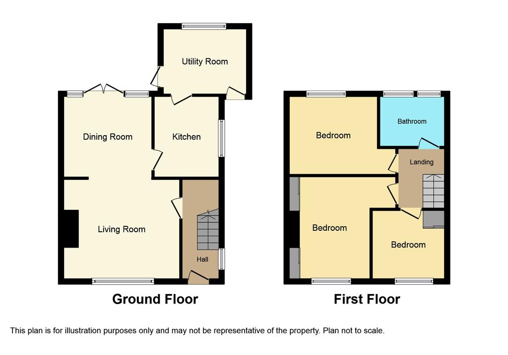 Deneside, Seghill, Cramlington, Northumberland, NE23 7ES 3 bed semi