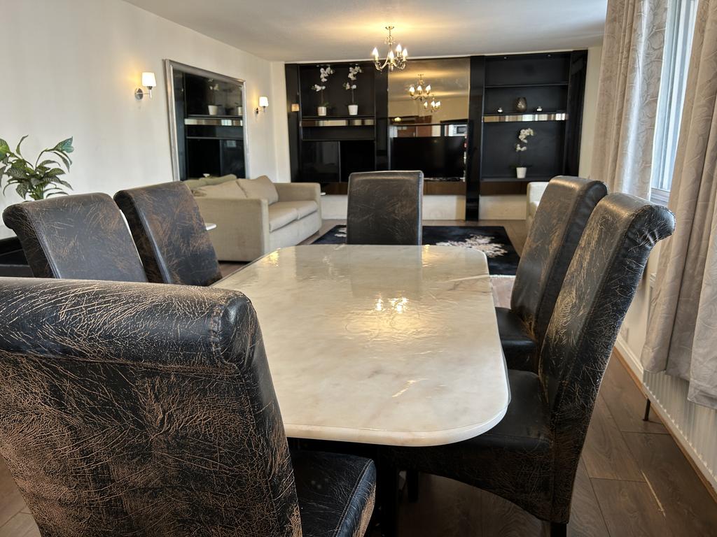 The dining table