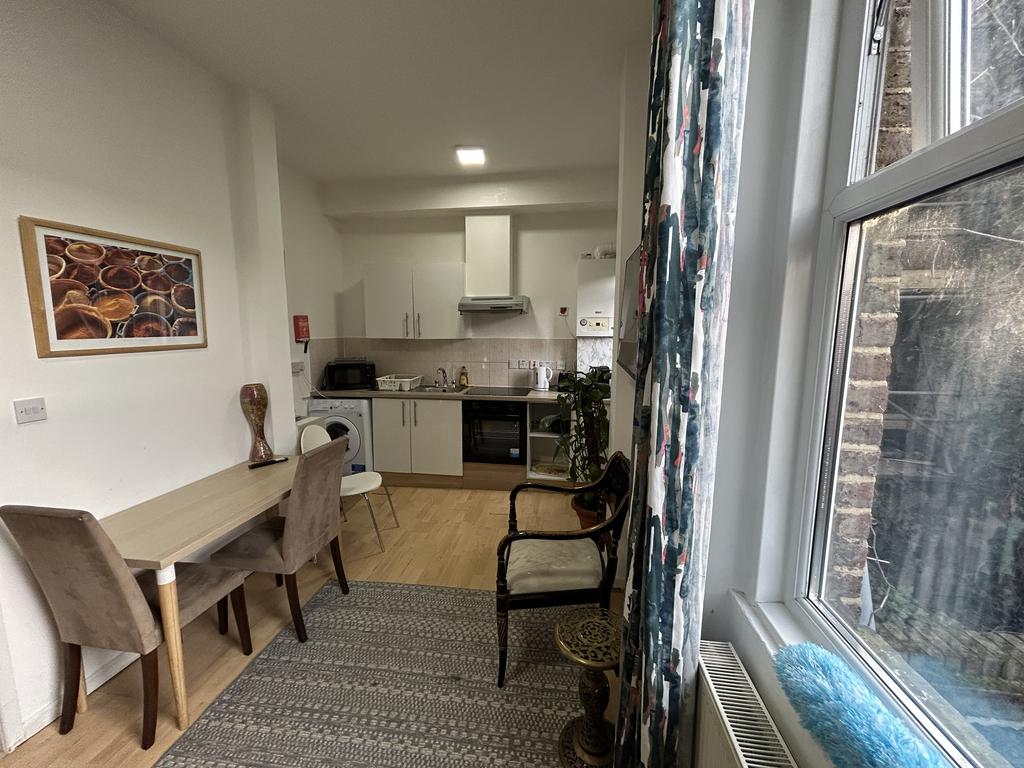 Living room with an open plan kitchen