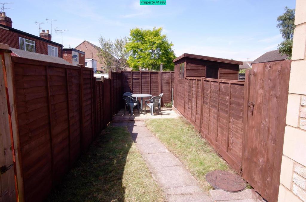 Small shared garden and shed