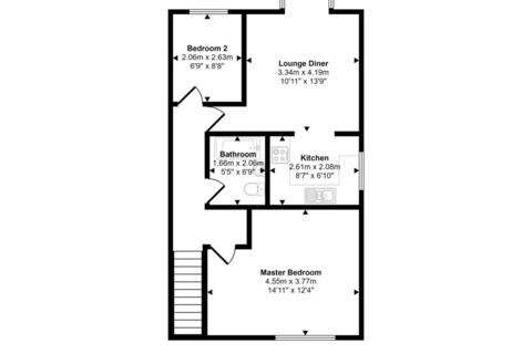 2 bedroom flat to rent, Winifred Street Masbrough Rotherham S60 1LW