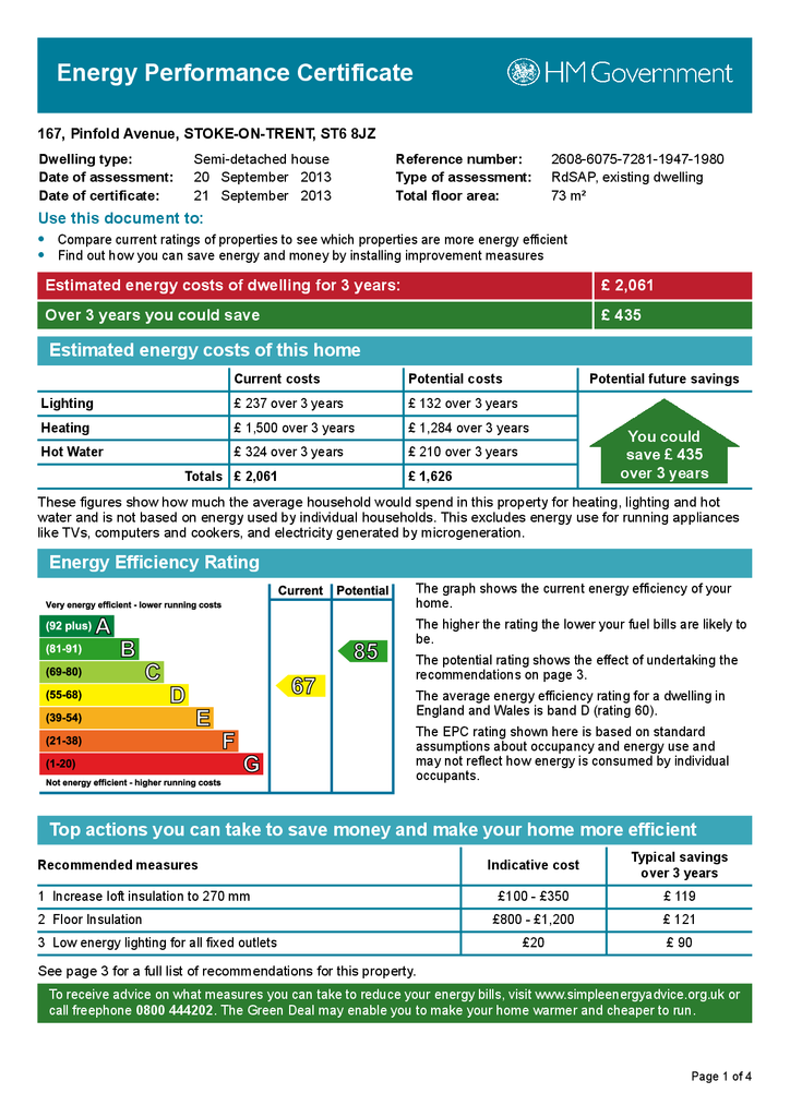 EPC (Contains public sector information licensed under the Open Government Licence v3.0.)