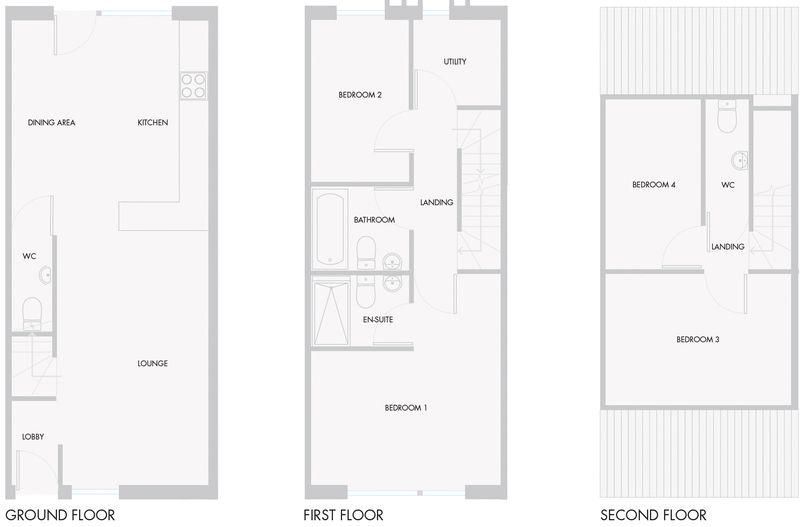 3/4 bedroom plan