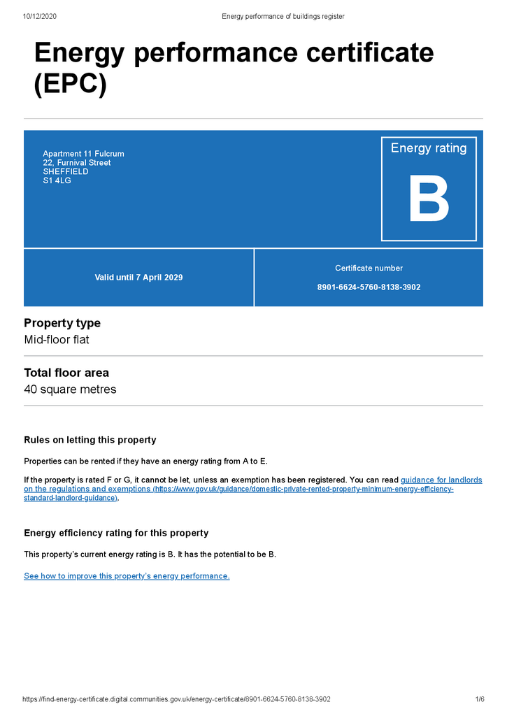 EPC Certificate