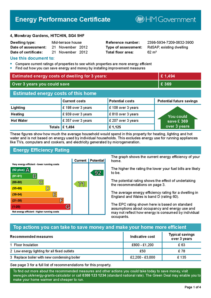 EPC (Contains public sector information licensed under the Open Government Licence v3.0.)