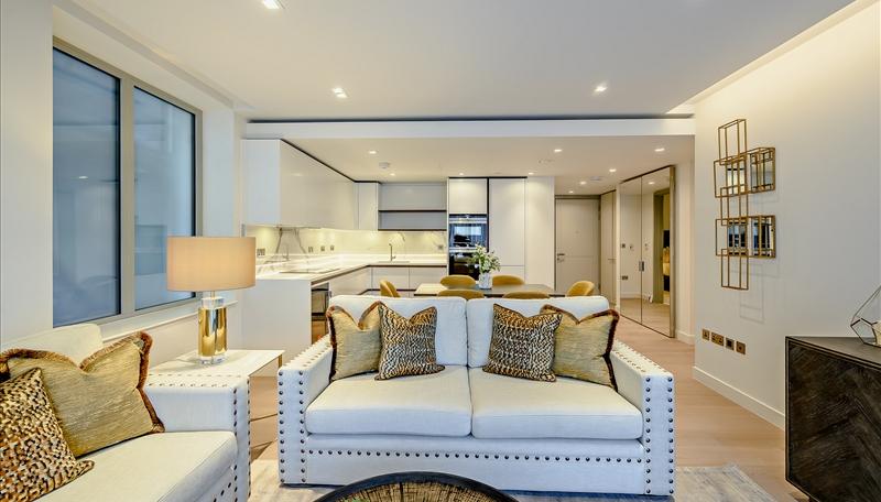 Typical open-plan living area