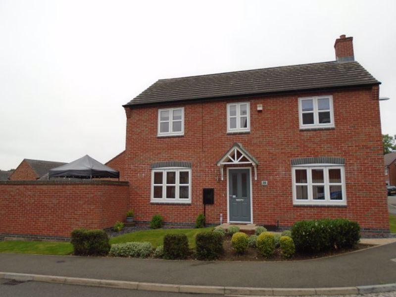 Holywell Fields, Hinckley 4 bed detached house £320,000