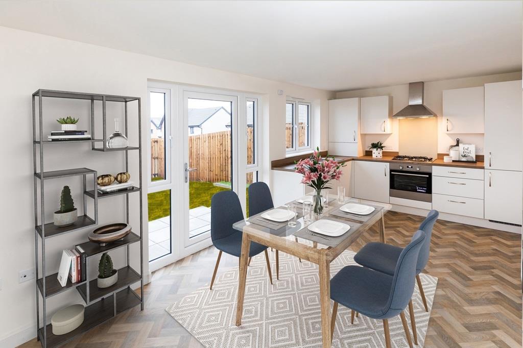 Craigend kitchen, family and dining room