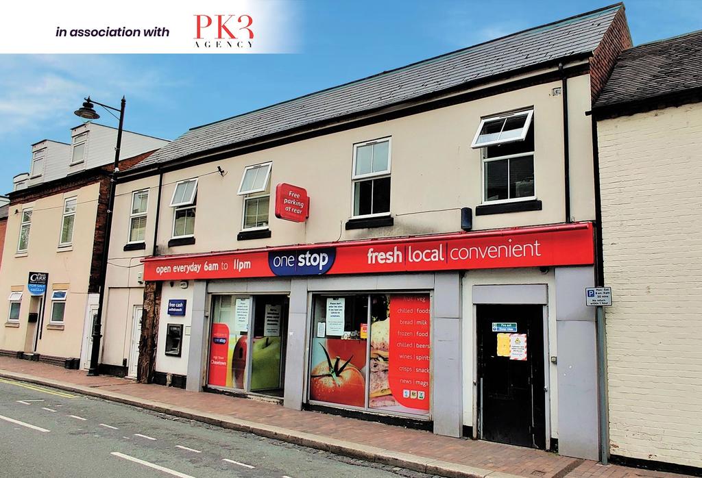 46 High Street, Chasetown, Staffordshire, WS7 3XF Retail property (high street) £365,000
