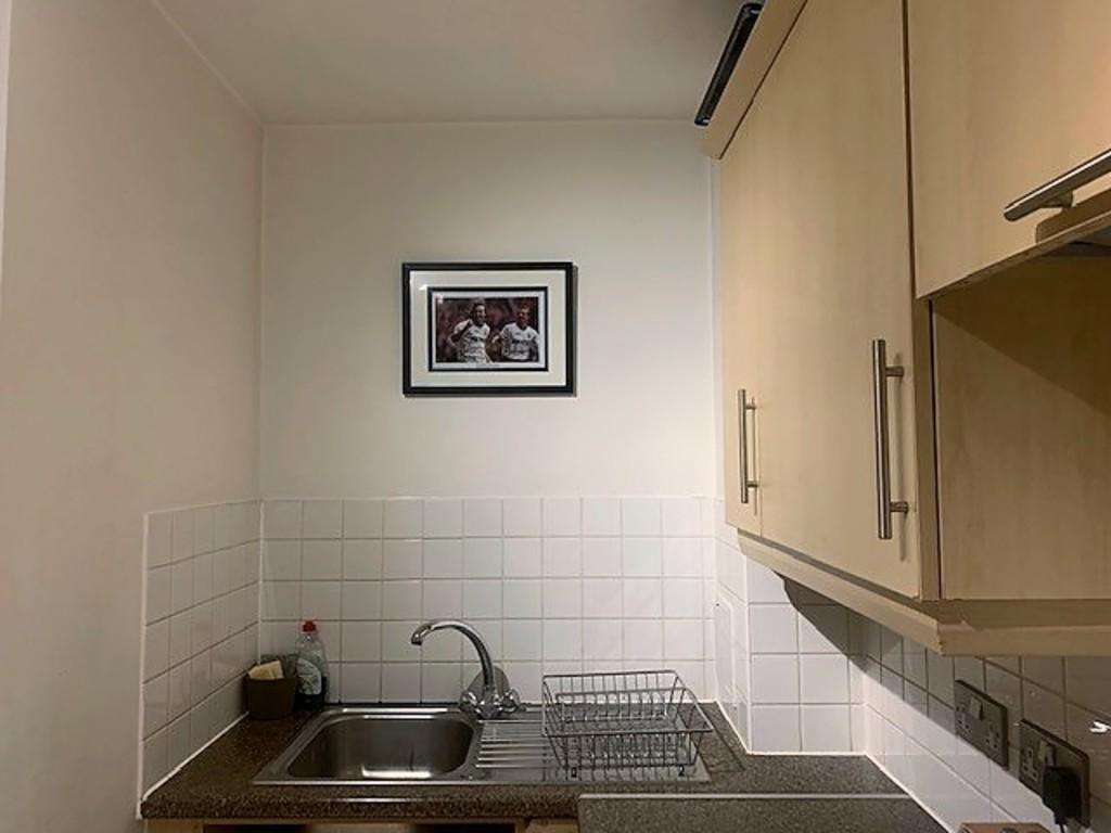 Kitchen now white doors