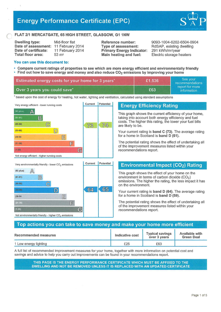 EPC Certificate