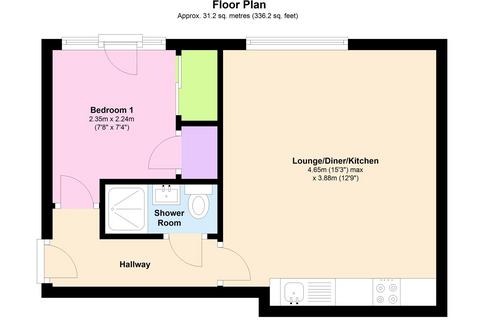 1 bedroom flat to rent, Clifton Court, Corner Hall, Hemel Hempstead