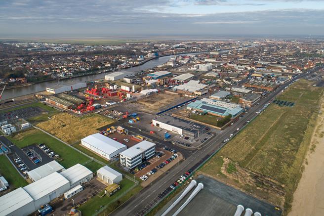 Great Yarmouth Energy Park looking West