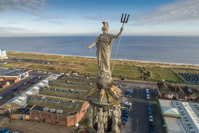 The statue at the park