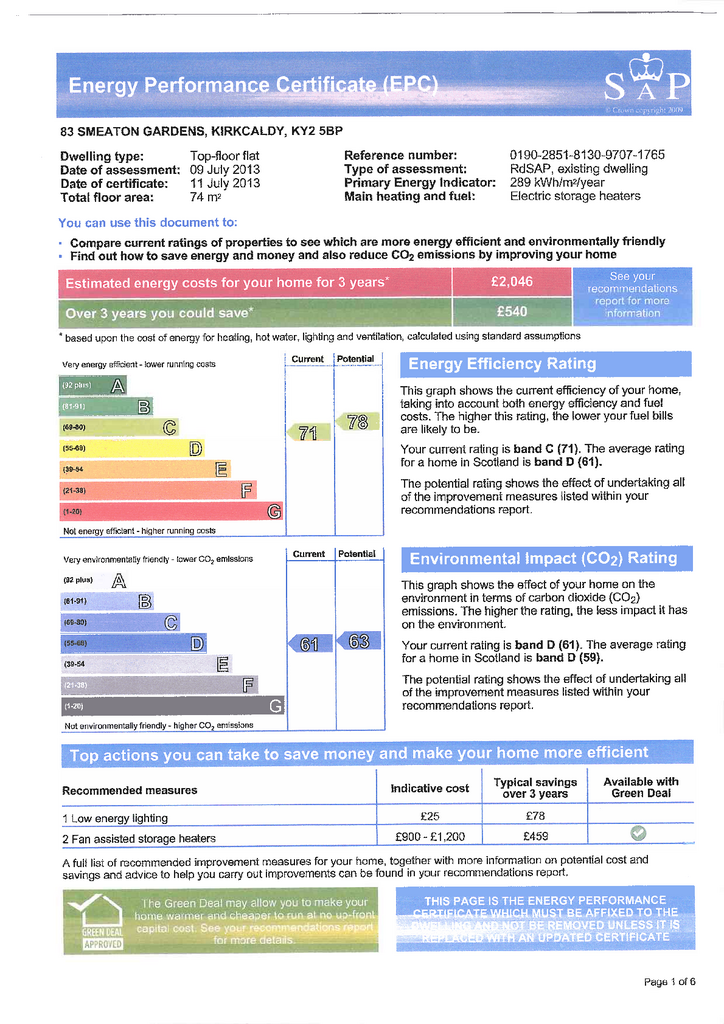 EPC Certificate