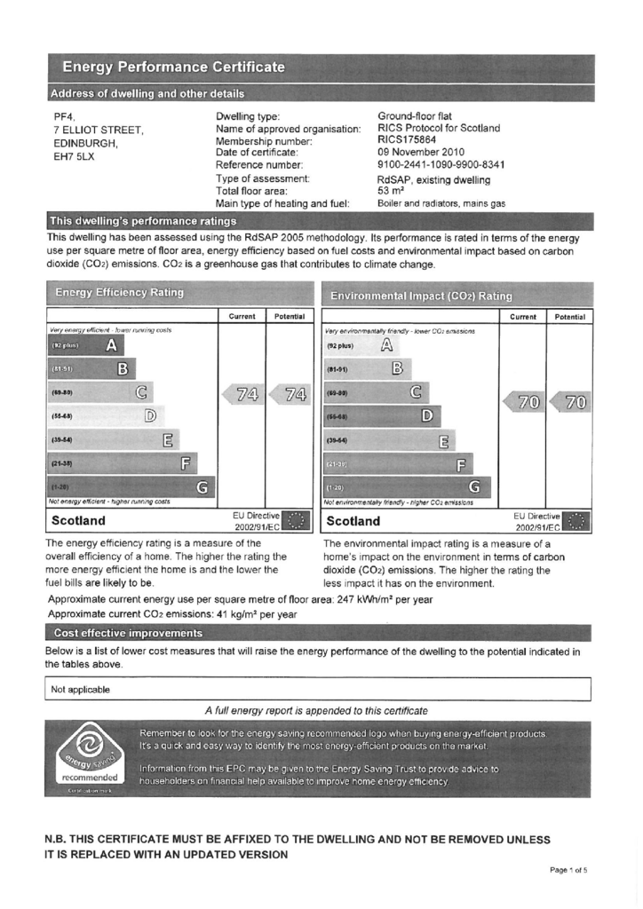 EPC Certificate