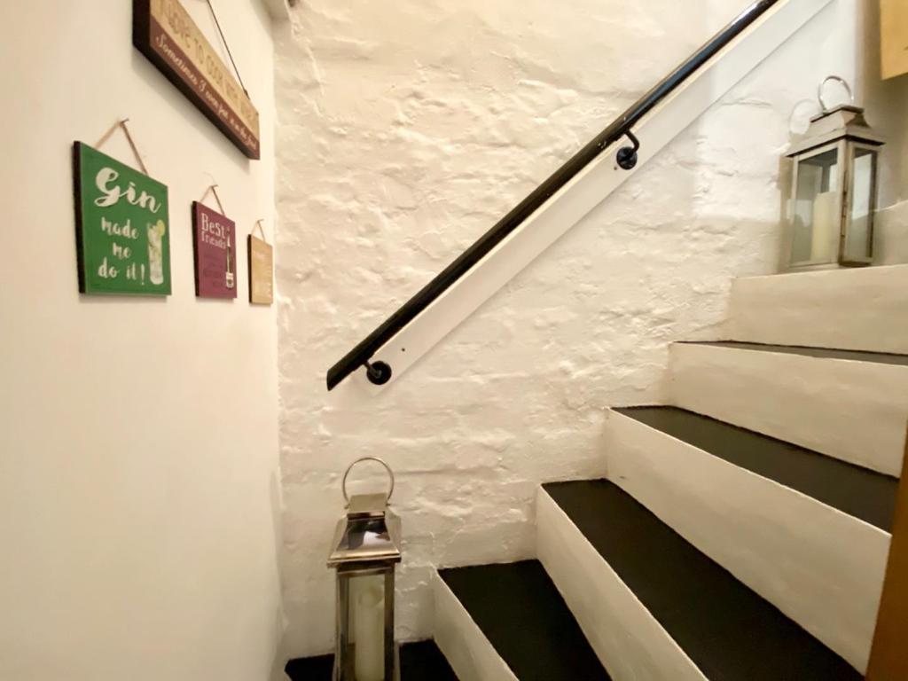Staircase leads to