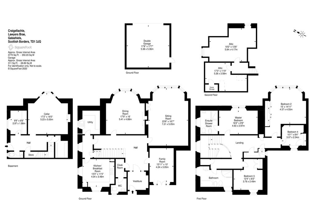 Craigellachie, Lawyers Brae, Galashiels, TD1 3JQ 4 bed semi-detached ...