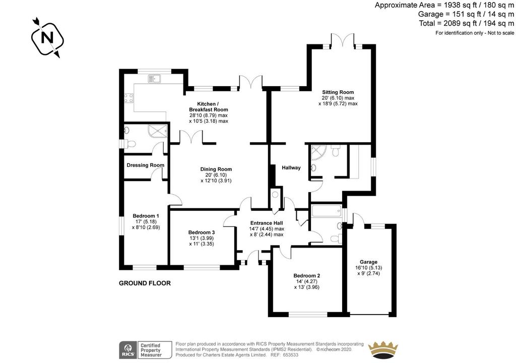 Abbey Road, Medstead, Hampshire, GU34 3 bed bungalow for sale £795,000