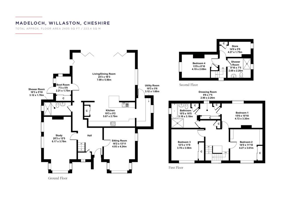 Benty Heath Lane, Willaston, Cheshire, CH64 4 bed detached house for sale £885,000
