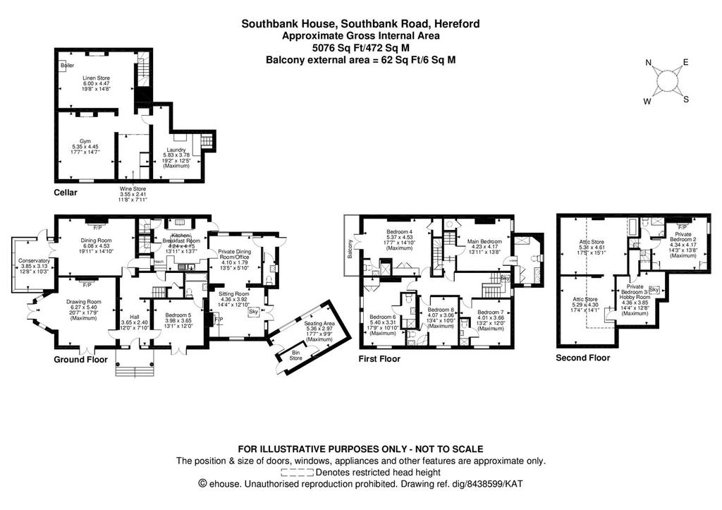 Southbank Road, Hereford, Herefordshire 8 bed semidetached house for